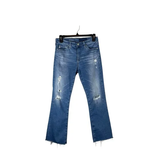 AG Adriano Goldschmied The Jodi Crop Jeans – High-Rise Slim Flare, Size 25