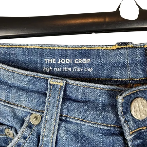 AG Adriano Goldschmied The Jodi Crop Jeans – High-Rise Slim Flare, Size 25
