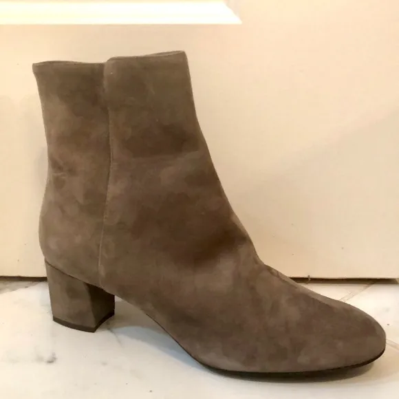 AGL Attilio Giusti Leombruni suede boot Pewter size 40 US 10 new in box fall