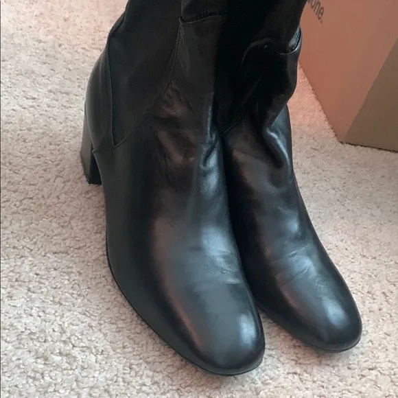 AGL Black Over the Knee-High Stretch Boots EU 41