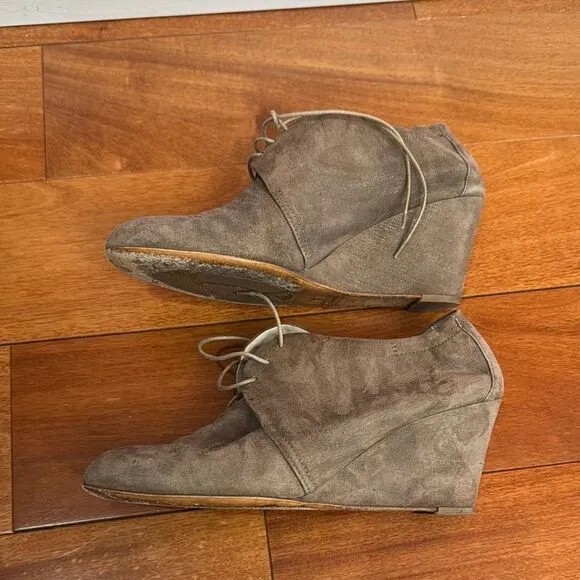 AGL Women's Desert Lace Up Wedge Heels Booties Attilio Giusti Leombruni size 39