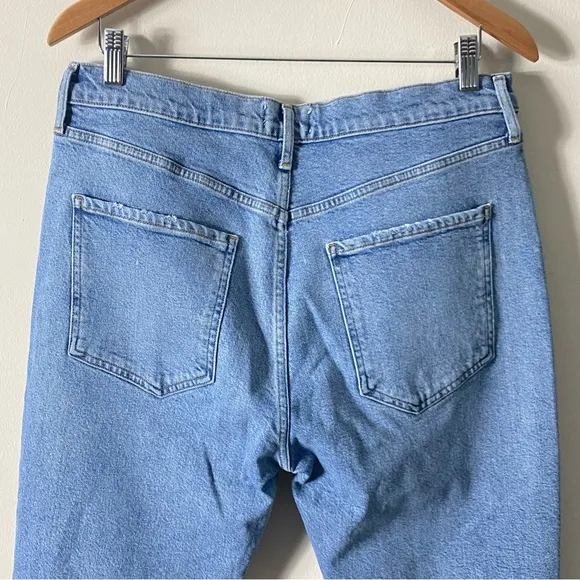 AGOLDE Riley High Rise Straight Crop Jeans Whiplash Wash - 32