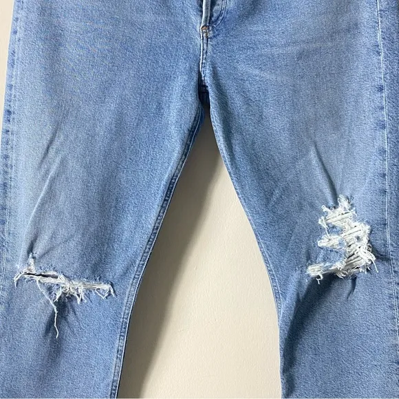 AGOLDE Riley High Rise Straight Crop Jeans Whiplash Wash - 32
