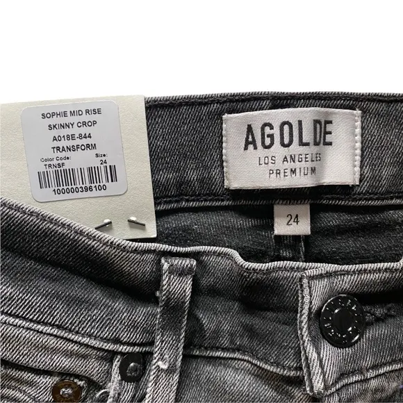 Agolde Sophie Mid-rise skinny jeans NWT