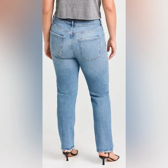 AGOLDERiley Long High Rise Straight Jeans Sz. 31 Organic Cotton