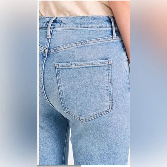 AGOLDERiley Long High Rise Straight Jeans Sz. 31 Organic Cotton