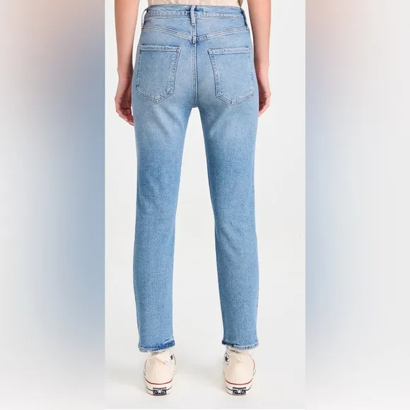AGOLDERiley Long High Rise Straight Jeans Sz. 31 Organic Cotton
