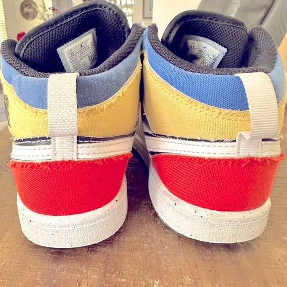Air Jordan 1 Mid SE Multi-Color Canvas GS