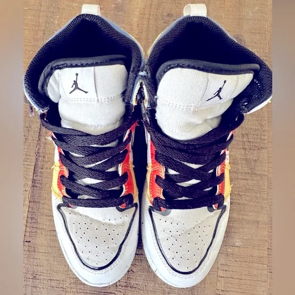 Air Jordan 1 Mid SE Multi-Color Canvas GS
