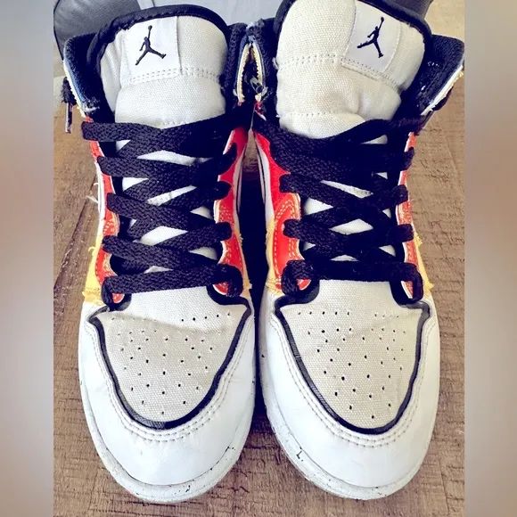 Air Jordan 1 Mid SE Multi-Color Canvas GS