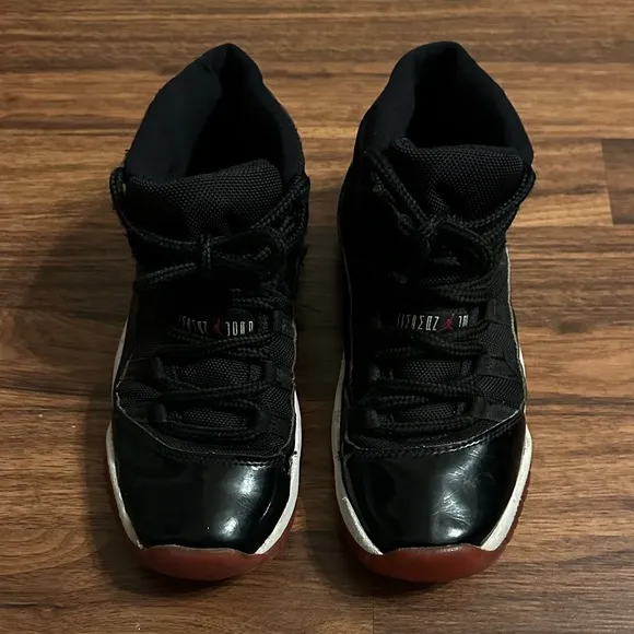 Air Jordan 11 Retro Playoffs Bred GS Sneakers, Size: 6.5Y