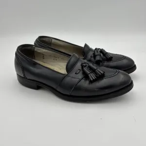 Alden 691 Full Strap Tassel Slip On Black Calfskin Loafers Men's 8.5 B/D
