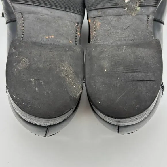 Alden 691 Full Strap Tassel Slip On Black Calfskin Loafers Men's 8.5 B/D