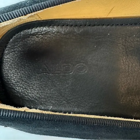 ALDO Black Mccrery Suede Tassel Loafers Size 11 Worn Once
