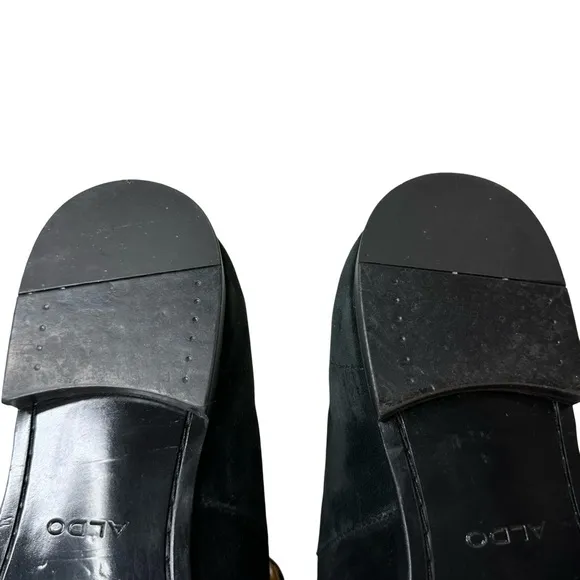 ALDO Black Mccrery Suede Tassel Loafers Size 11 Worn Once