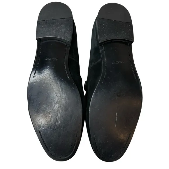 ALDO Black Mccrery Suede Tassel Loafers Size 11 Worn Once