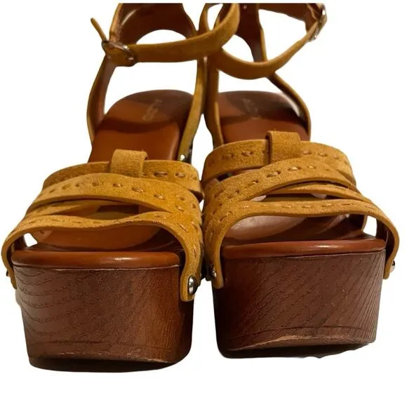 Aldo Block Heel Strappy Sandals Size 7.5