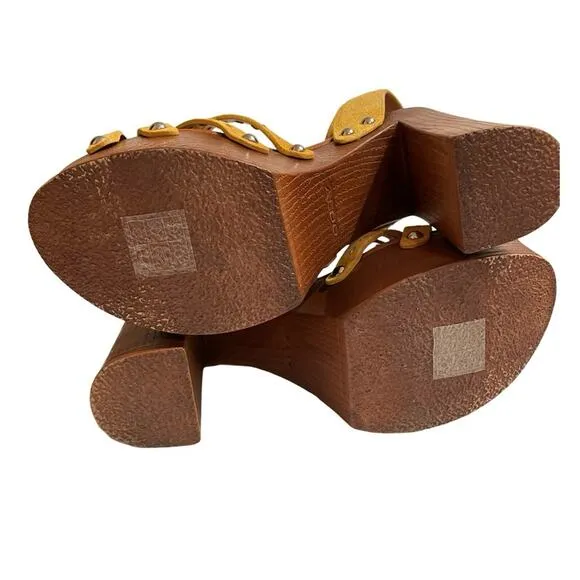 Aldo Block Heel Strappy Sandals Size 7.5