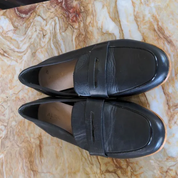 ALDO Dark Blue ladies loafer slip on shoes-8.5