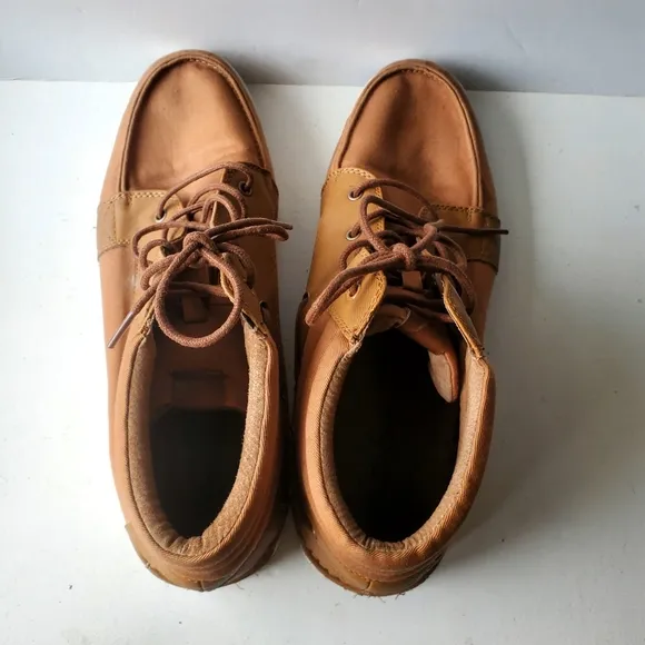 Aldo High Top Kunde-2 Fabric Canvas Moc-Toe Fashion Sneakers. Carmel Color, 13.