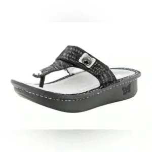 Alegria Carina Chained Black Sandals 6
