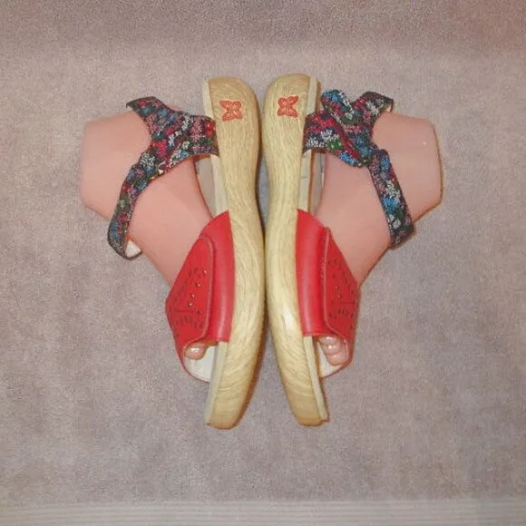 Alegria Jesa Botanicool Sandals Size 11 42 Leather Ankle Strap Arch Comfort Cush