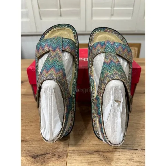 Alegria Kerri Woven Wonder Sandals Leather Upper Size 36 EU 6/6.5 US NIB Comfy