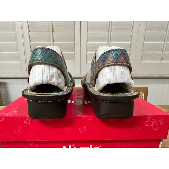 Alegria Kerri Woven Wonder Sandals Leather Upper Size 36 EU 6/6.5 US NIB Comfy