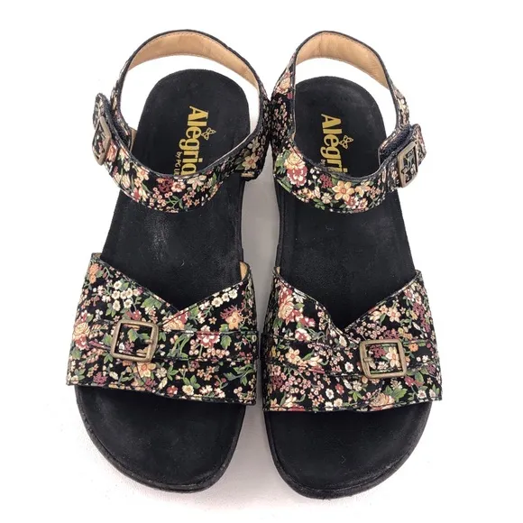 Alegria Maryn Earthy Bloom Strappy Sandals EUR 38