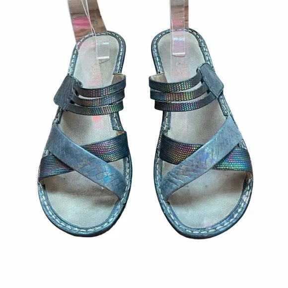 Alegria Sandals Leila Braidy  Rainbow Wedge Heel