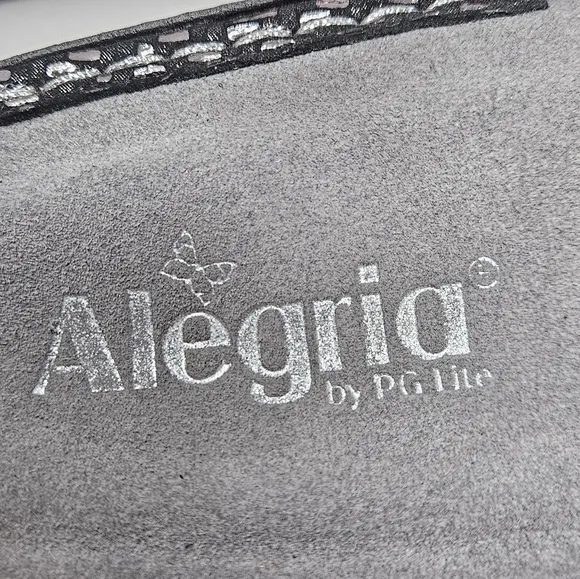 Alegria Womens Silver Carina Pewter Dazzler Slip On Thong Sandals 42