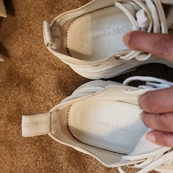 Alexander McQueen Tread Slick Canvas Low Top Sneakers