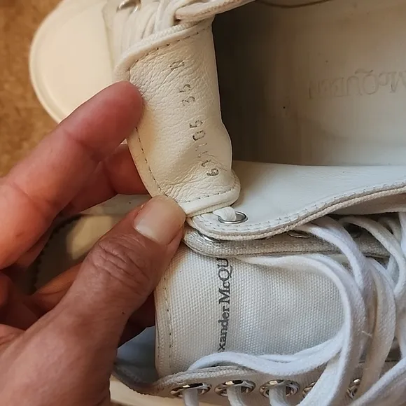 Alexander McQueen Tread Slick Canvas Low Top Sneakers