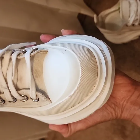 Alexander McQueen Tread Slick Canvas Low Top Sneakers