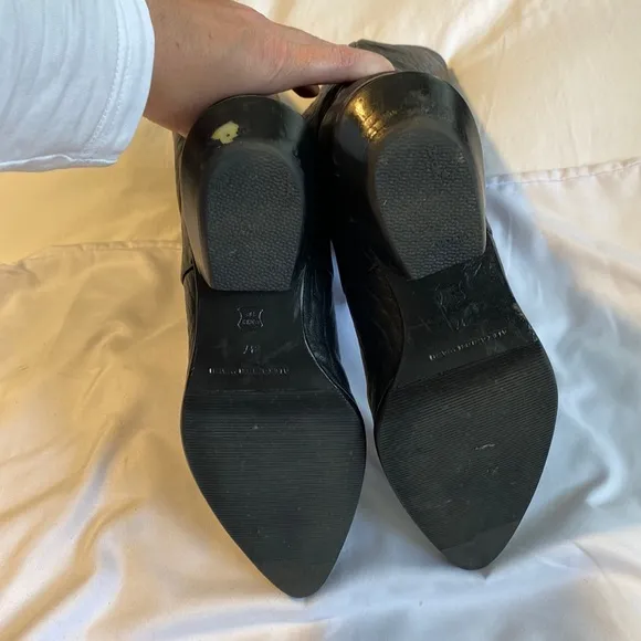 Alexander Wang Black Leather Riding Boots