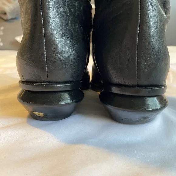 Alexander Wang Black Leather Riding Boots