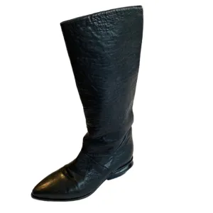 Alexander Wang Black Leather Riding Boots