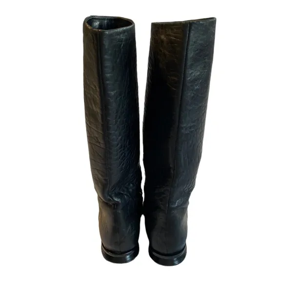 Alexander Wang Black Leather Riding Boots