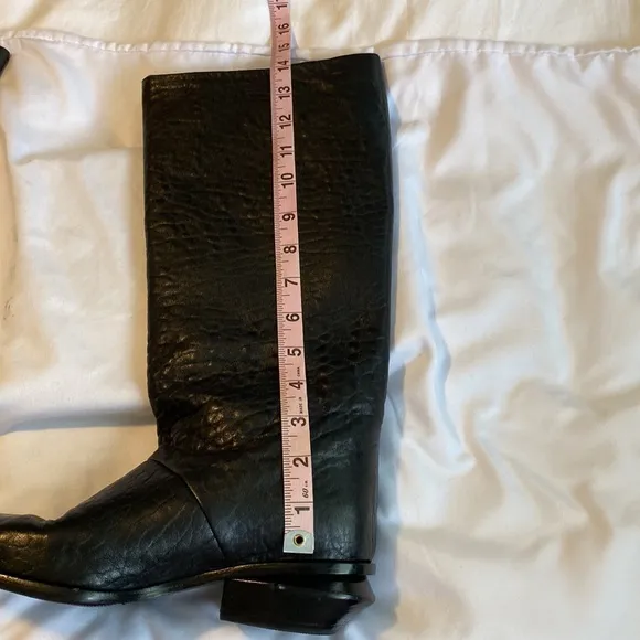 Alexander Wang Black Leather Riding Boots