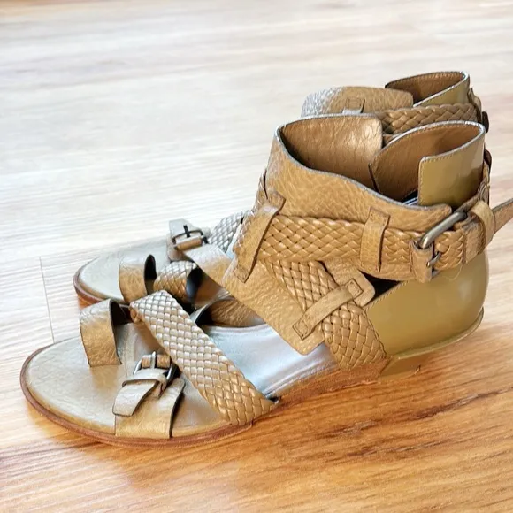 Alexander Wang Leather Strappy Sandals Gladiator
