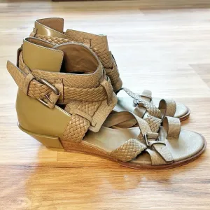 Alexander Wang Leather Strappy Sandals Gladiator