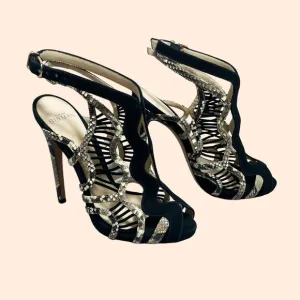 Alexandre Birman Snake Strappy Sandals