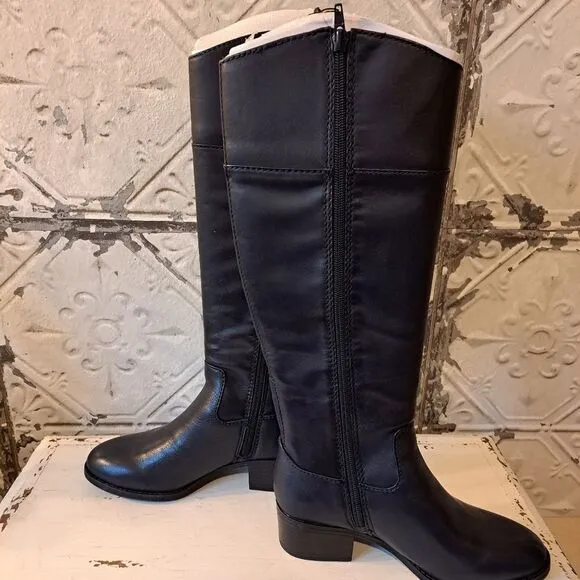 Alfani Women's Bexley Leather Knee High Riding Boots Size 5 NWT