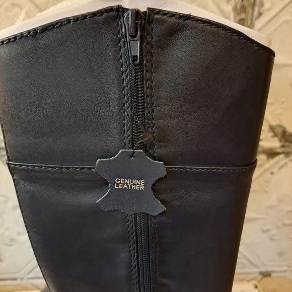 Alfani Women's Bexley Leather Knee High Riding Boots Size 5 NWT