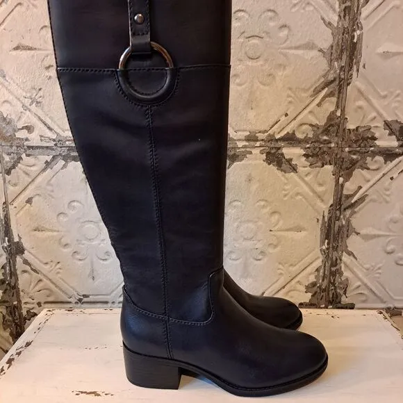 Alfani Women's Bexley Leather Knee High Riding Boots Size 5 NWT
