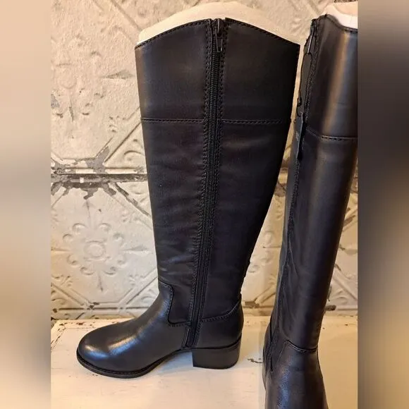 Alfani Women's Bexley Leather Knee High Riding Boots Size 5 NWT