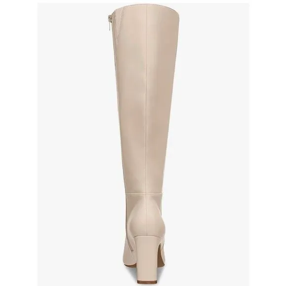 Alfani Womens Tristanne Zipper Tall Knee-High Boots | Bone Smooth | 10 New