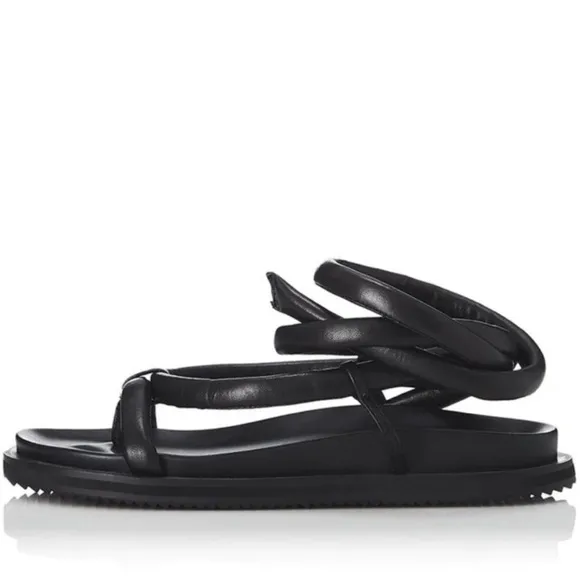 Alias Mae Black Australian Leather Flatform Sandals NWB