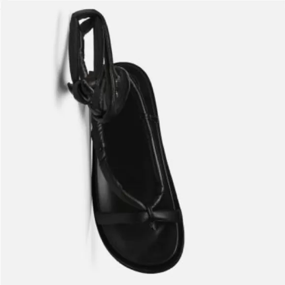 Alias Mae Black Australian Leather Flatform Sandals NWB