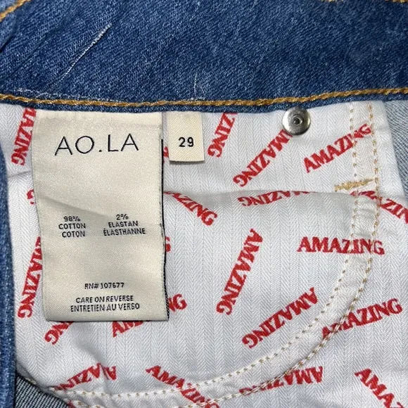 ALICE &amp; OLIVIA sz 29 amazing patchwork skirt with pockets and front. Zip NWOTs